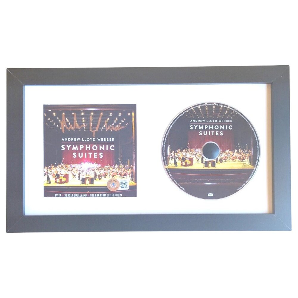 Andrew Lloyd Webber Autographed Symphonic Suites Framed CD Beckett BAS Signed